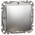   SCHNEIDER SDD270101 ÚJ SEDNA Egypólusú kapcsoló, rugós bekötés, 10AX, IP44, szálcsiszolt ezüst