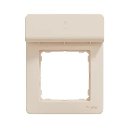   SCHNEIDER SDD312809 SEDNA DESIGN Egyes keret, mobiltartóval, bézs