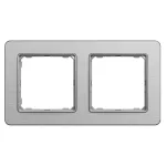   SCHNEIDER SDD370802 SEDNA ELEMENTS Kettes keret, univerzális, szálcsiszolt ezüst
