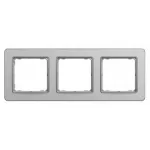   SCHNEIDER SDD370803 SEDNA ELEMENTS Hármas keret, univerzális, szálcsiszolt ezüst