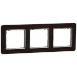  SCHNEIDER SDD381803 SEDNA ELEMENTS Hármas keret, univerzális, wenge