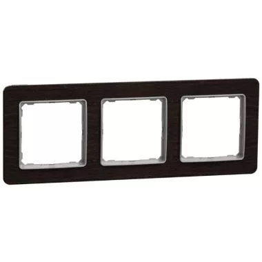 SCHNEIDER SDD381803 SEDNA ELEMENTS Hármas keret, univerzális, wenge