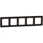   SCHNEIDER SDD381805 SEDNA ELEMENTS Ötös keret, univerzális, wenge