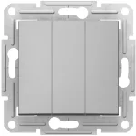 SCHNEIDER SDN0300660 SEDNA Hármas kapcsoló, alumínium
