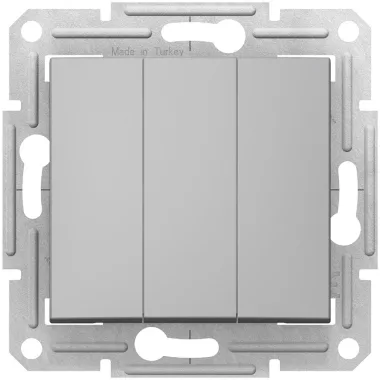 SCHNEIDER SDN0300660 SEDNA Hármas kapcsoló, alumínium
