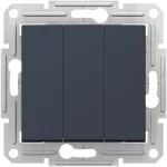 SCHNEIDER SDN0300670 SEDNA Hármas kapcsoló, grafit
