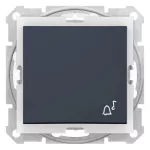  SCHNEIDER SDN0800370 SEDNA Egypólusú nyomó csengőjellel, rugós bekötés, 10A, IP44, grafit