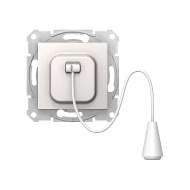 SCHNEIDER SDN1200123 SEDNA Egypólusú húzózsinóros nyomó, 10A, krém