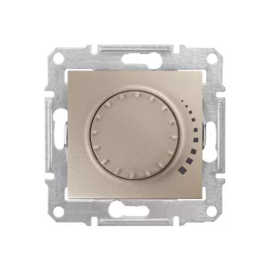 SCHNEIDER SDN2200768 SEDNA Fényerőszabályzó, rezisztív/kapacitív, 25-325VA, váltókapcsolásba köthető, titánium