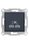 SCHNEIDER SDN2710270 SEDNA Dual USB charger, 2.1A, graphite SCHNEIDER SDN2710270 SEDNA Dual USB charger, 2.1A, graphite