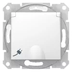   SCHNEIDER SDN2800321 SEDNA 2P+F franciacsapos dugalj csatlakozóaljzat, gyermekvédelemmel, csapófedéllel, IP44, fehér