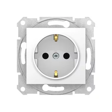 SCHNEIDER SDN3000121 SEDNA 2P+F dugalj csatlakozóaljzat gyermekvédelemmel, csavaros bekötés, 16A, fehér