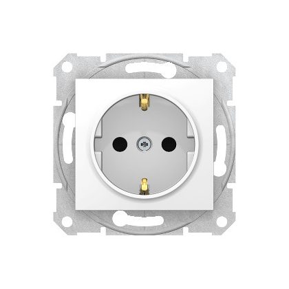   SCHNEIDER SDN3000121 SEDNA 2P + F socket with child protection, screw connection, 16A, white