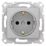   SCHNEIDER SDN3000160 SEDNA 2P+F dugalj csatlakozóaljzat gyermekvédelemmel, csavaros bekötés, 16A, alumínium