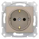   SCHNEIDER SDN3000168 SEDNA 2P+F dugalj csatlakozóaljzat gyermekvédelemmel, csavaros bekötés, 16A, titánium