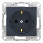   SCHNEIDER SDN3000170 SEDNA 2P+F dugalj csatlakozóaljzat gyermekvédelemmel, csavaros bekötés, 16A, grafit