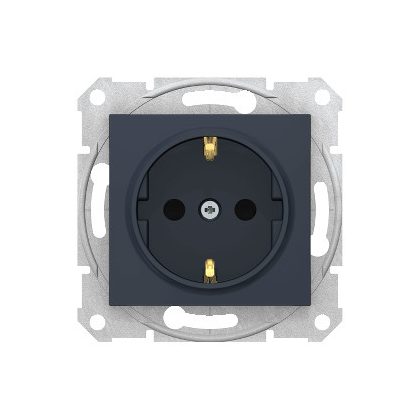   SCHNEIDER SDN3000170 SEDNA 2P + F socket with child protection, screw connection, 16A, graphite
