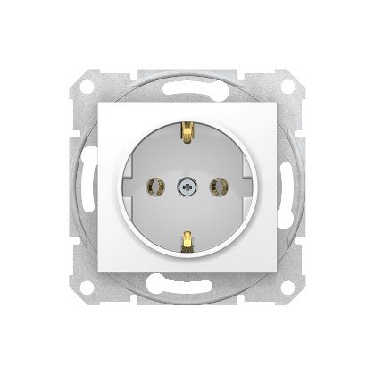   SCHNEIDER SDN3000521 SEDNA 2P + F socket, screw connection, 16A, white