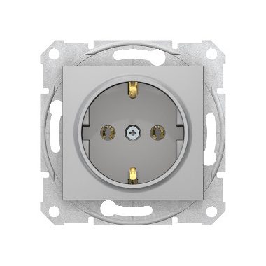 SCHNEIDER SDN3000560 SEDNA 2P + F socket, screw connection, 16A, aluminum