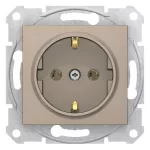  SCHNEIDER SDN3000568 SEDNA 2P+F dugalj csatlakozóaljzat, csavaros bekötés, 16A, titánium