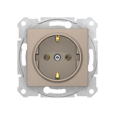 SCHNEIDER SDN3001868 SEDNA 2P + F socket, spring-loaded connection, titanium
