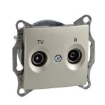   SCHNEIDER SDN3301668 SEDNA TV / R socket, terminal block, 1 dB, titanium