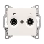   SCHNEIDER SDN3301823 SEDNA TV/R aljzat, átmenő, 4 dB, krém