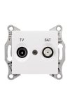 SCHNEIDER SDN3401221 SEDNA TV/SAT aljzat, átmenő, 8 dB, fehér
