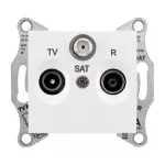   SCHNEIDER SDN3501321 SEDNA TV/R/SAT aljzat, végzáró, 1 dB, fehér