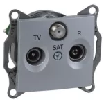   SCHNEIDER SDN3501360 SEDNA TV/R/SAT aljzat, végzáró, 1 dB, alumínium