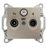   SCHNEIDER SDN3501368 SEDNA TV/R/SAT aljzat, végzáró, 1 dB, titánium