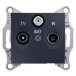   SCHNEIDER SDN3501370 SEDNA TV/R/SAT aljzat, végzáró, 1 dB, grafit