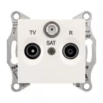  SCHNEIDER SDN3501423 SEDNA TV/R/SAT aljzat, átmenő, 4 dB, krém