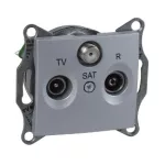   SCHNEIDER SDN3501460 SEDNA TV/R/SAT aljzat, átmenő, 4 dB, alumínium