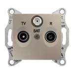   SCHNEIDER SDN3501468 SEDNA TV/R/SAT aljzat, átmenő, 4 dB, titánium