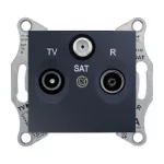   SCHNEIDER SDN3501470 SEDNA TV/R/SAT aljzat, átmenő, 4 dB, grafit