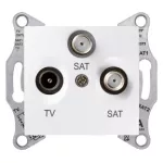   SCHNEIDER SDN3502121 SEDNA TV/SAT/SAT aljzat, végzáró, 1 dB, fehér