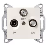  SCHNEIDER SDN3502123 SEDNA TV/SAT/SAT aljzat, végzáró, 1 dB, krém