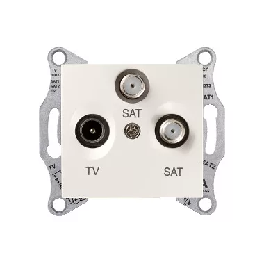 SCHNEIDER SDN3502123 SEDNA TV/SAT/SAT aljzat, végzáró, 1 dB, krém