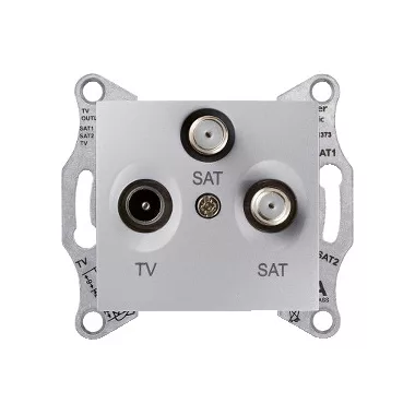 SCHNEIDER SDN3502160 SEDNA TV/SAT/SAT aljzat, végzáró, 1 dB, alumínium SCHNEIDER SDN3502160 SEDNA TV/SAT/SAT aljzat, végzáró, 1 dB, alumínium
