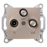   SCHNEIDER SDN3502168 SEDNA TV/SAT/SAT aljzat, végzáró, 1 dB, titánium