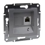 SCHNEIDER SDN4101160 SEDNA 1xRJ11 aljzat, alumínium