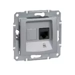  SCHNEIDER SDN4900160 SEDNA 1xRJ45 Cat6 STP aljzat, alumínium