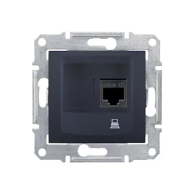 SCHNEIDER SDN4900170 SEDNA 1xRJ45 Cat6 STP aljzat, grafit SCHNEIDER SDN4900170 SEDNA 1xRJ45 Cat6 STP aljzat, grafit