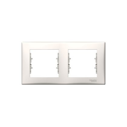 SCHNEIDER SDN5800323 SEDNA Double frame, horizontal, cream