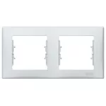   SCHNEIDER SDN5800333 SEDNA Double frame, horizontal, cloud gray