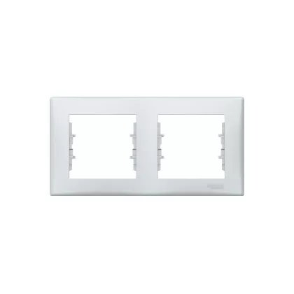   SCHNEIDER SDN5800333 SEDNA Double frame, horizontal, cloud gray