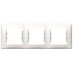 SCHNEIDER SDN5800523 SEDNA Triple frame, horizontal, cream