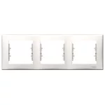 SCHNEIDER SDN5800523 SEDNA Triple frame, horizontal, cream