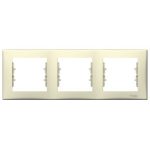 SCHNEIDER SDN5800547 SEDNA Triple frame, horizontal, beige